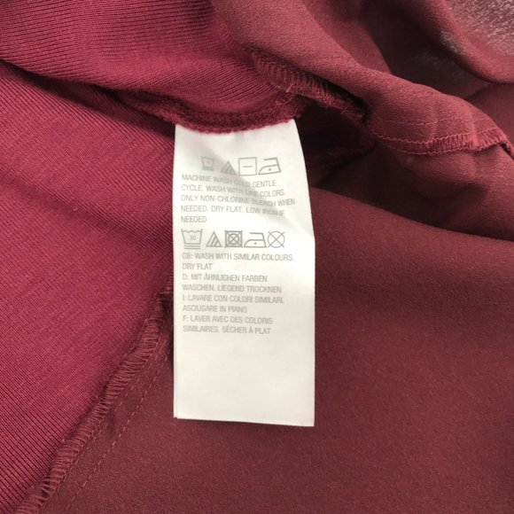 Lisa Rinna Womens Wine Slouchy Turtleneck  Lightweight Sweater Tunic Size 1X - Picture 7 of 10